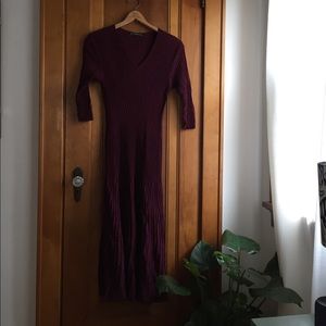 Peruvian Connection Maroon dress size M